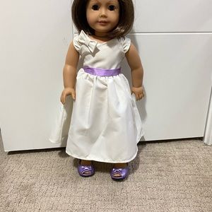 AG doll wedding dress and veil